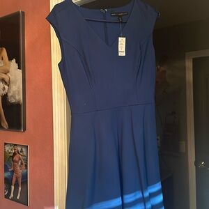 Brand new White House, black market blue dress size 4, never been worn